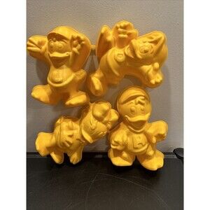 Vintage 1989 Disney Ducktales Jell-O Plastic Molds (Huey Dewey Louie Webigail)